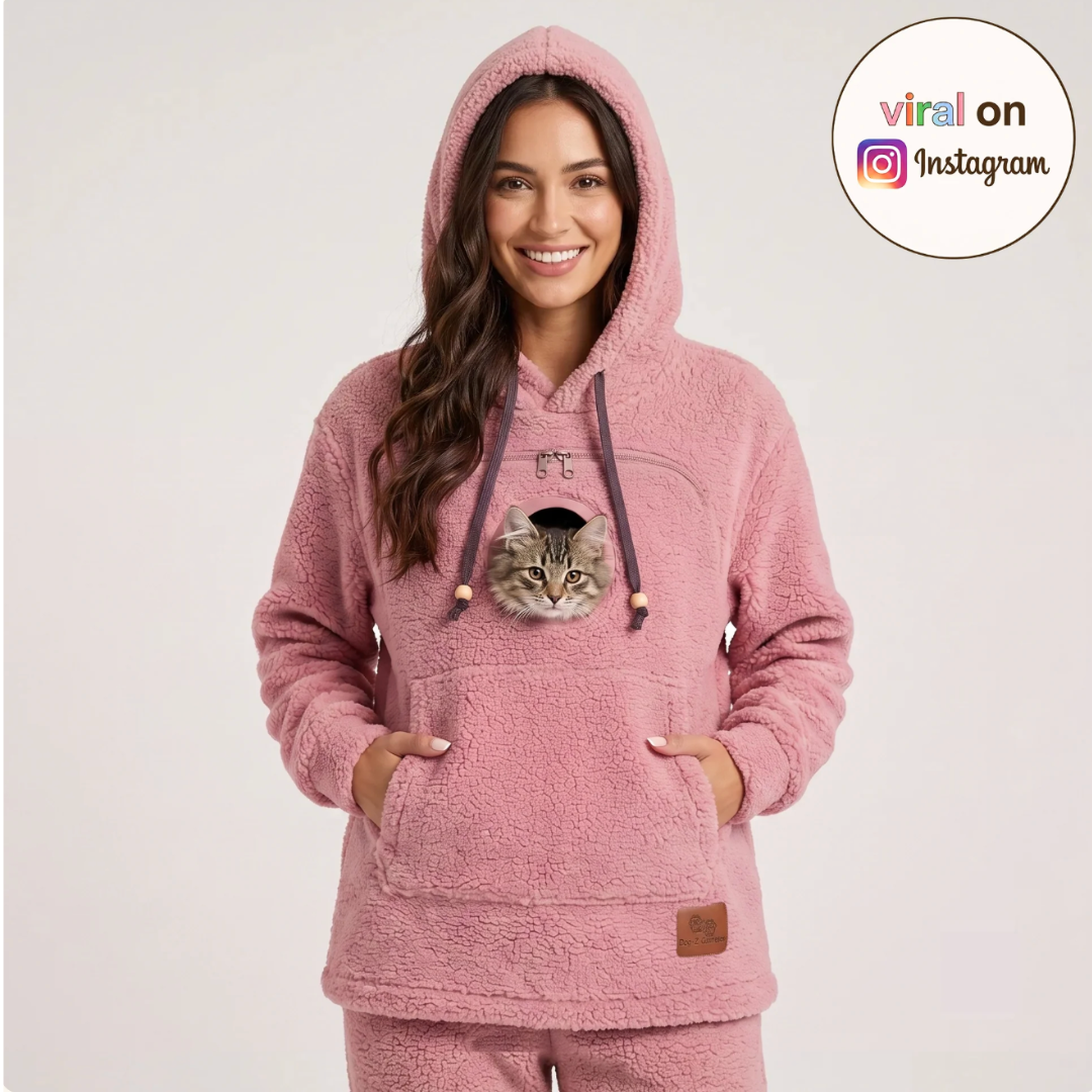 Kittyhug sudadera con capucha y portamascotas