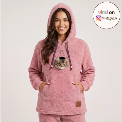 Kittyhug sudadera con capucha y portamascotas
