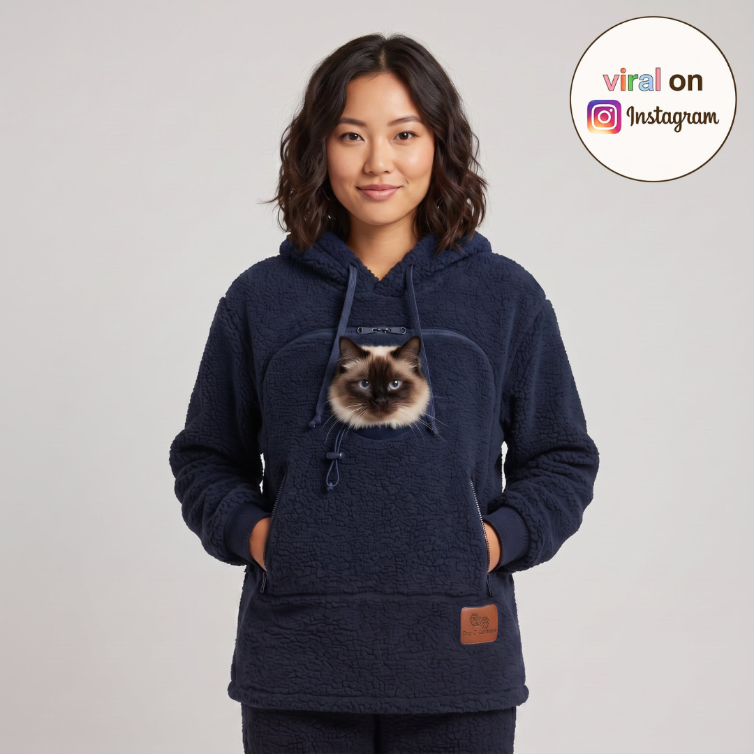 Kittyhug sudadera con capucha y portamascotas