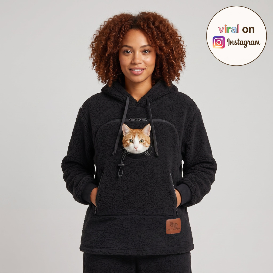 Kittyhug sudadera con capucha y portamascotas