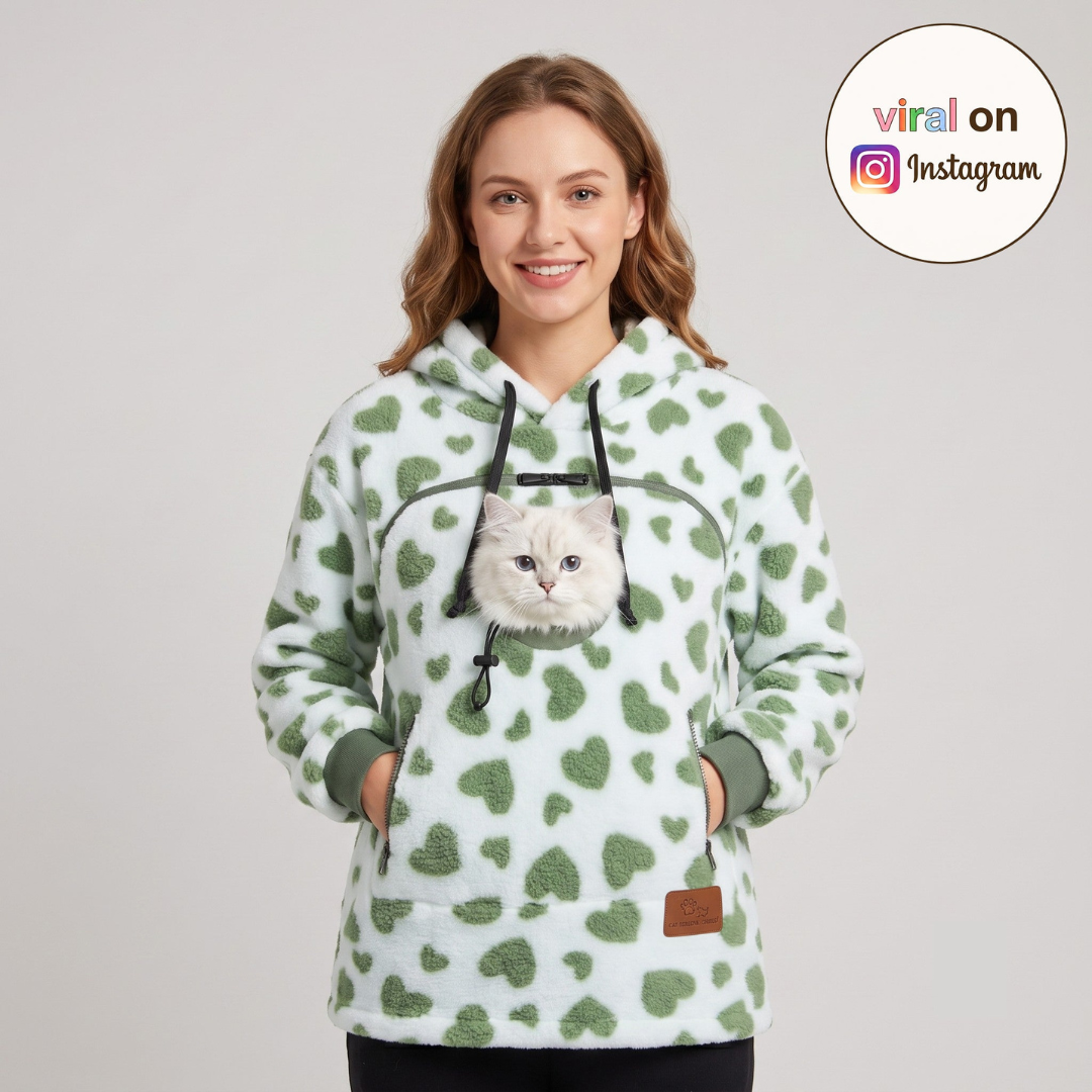 Kittyhug sudadera con capucha y portamascotas